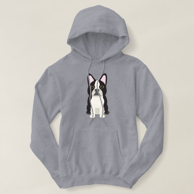 Boston Terrier Hoodie (Design vorne)