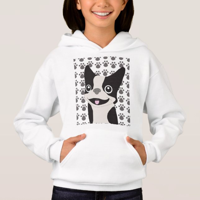 Boston Terrier Hoodie (Vorderseite)