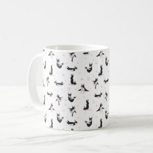 Boston Terrier Hund Yoga Kaffeetasse