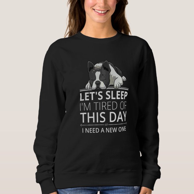 Boston Terrier Hunderasse  136 Sweatshirt (Vorderseite)
