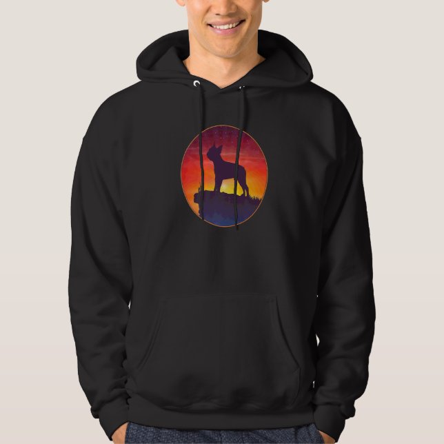 Boston Terrier Hunderasse  23 Hoodie (Vorderseite)