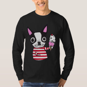 Boston Terrier Ice Cream T-Shirt