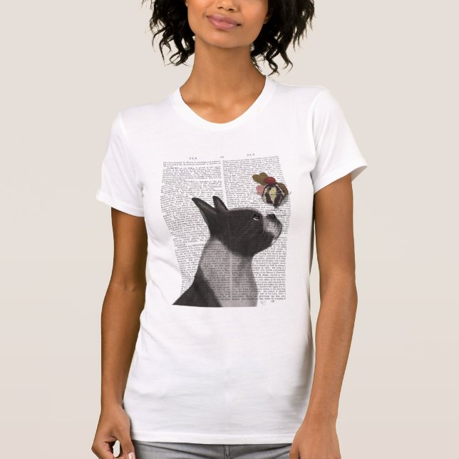 Boston Terrier Ice Cream T-Shirt (Vorderseite)
