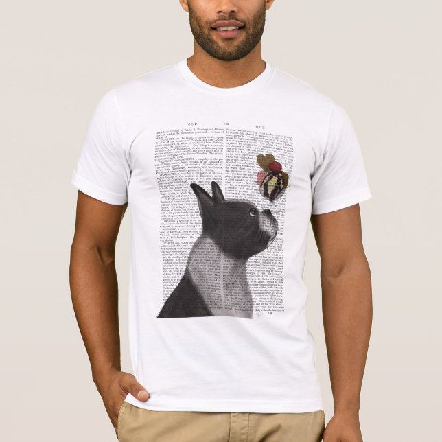 Boston Terrier Ice Cream T-Shirt (Vorderseite)