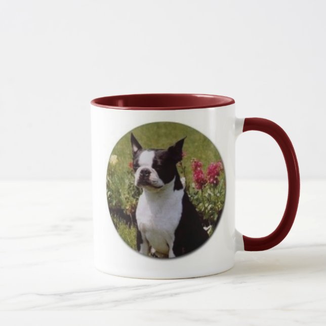 Boston-Terrier in der Garten-Tasse Tasse (Rechts)