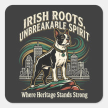 Boston Terrier Irisches Erbe Stolz