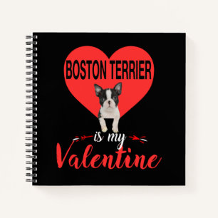 Boston Terrier ist mein Valentingeschenk Notizbuch