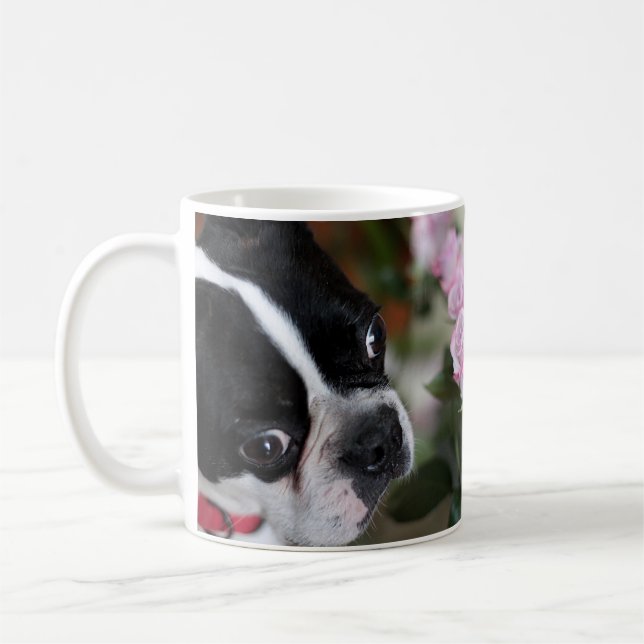Boston-Terrier Kaffeetasse (Links)