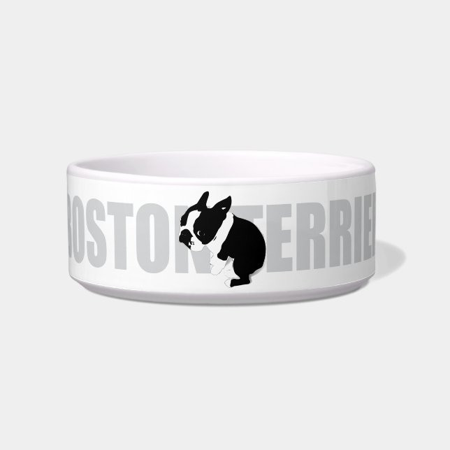 Boston Terrier Keramik Pet Bowl Napf (Vorderseite)