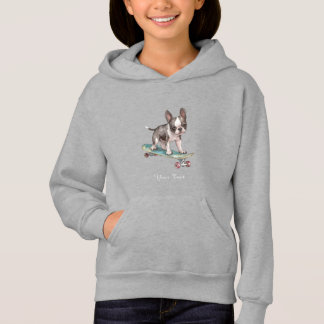 Boston Terrier Kids Pullover Hoodie