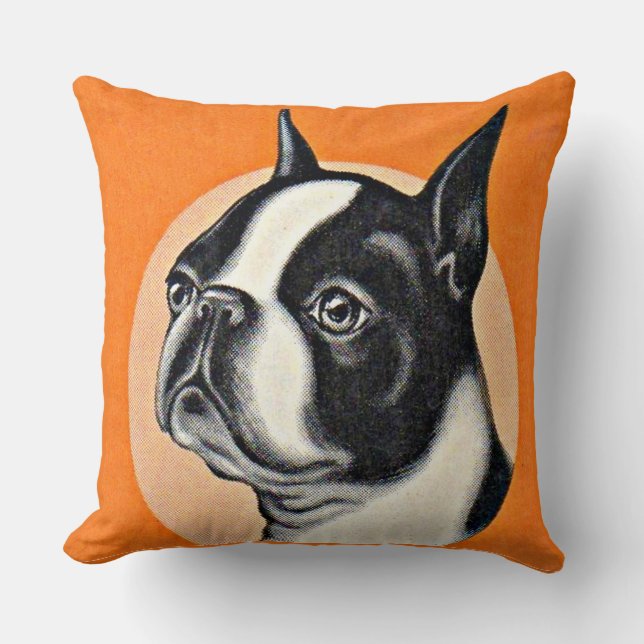 Boston Terrier Kissen (Vorderseite)