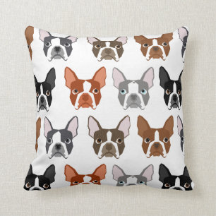 Boston Terrier Kissen - niedliche Farben Boston Te