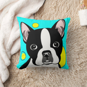 Boston-Terrier-Kunst Kissen