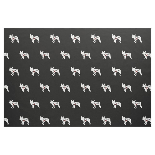 Boston-Terrier-Liebe Stoff (Fat Quarter (45,7 x 55,9 cm))