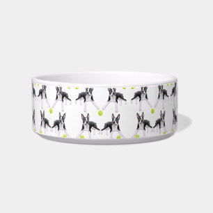 Boston-Terrier-Liebe-Tennis-Ball-Haustier-Schüssel Napf