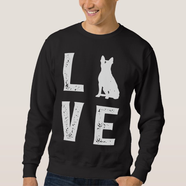 Boston Terrier Love  1 Sweatshirt (Vorderseite)