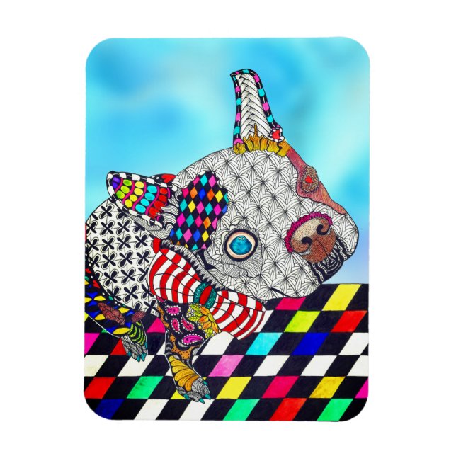 Boston Terrier Magnet 3"x4 (Vertikal)