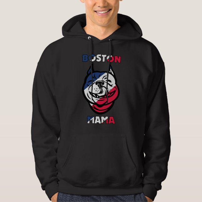 Boston Terrier Mama 181 Hoodie (Vorderseite)