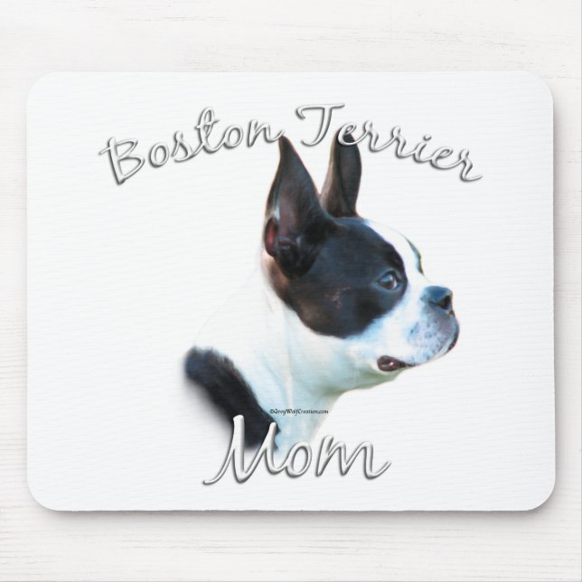 Boston Terrier Mama 2 Mousepad (Vorne)