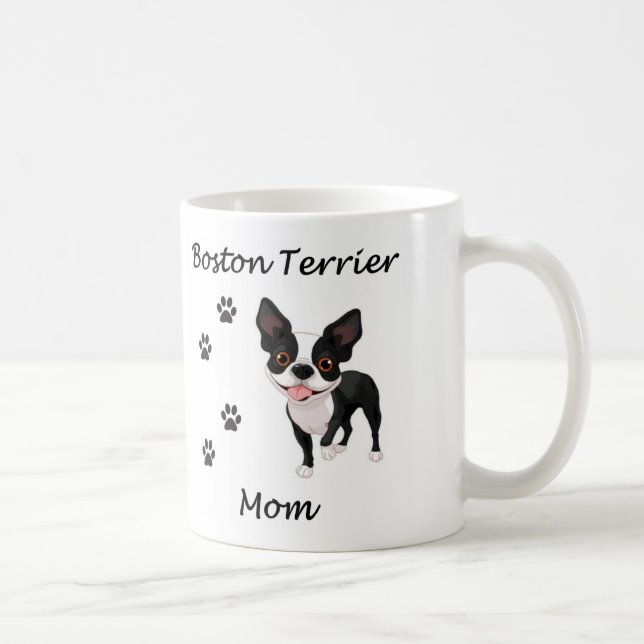 Boston-Terrier-Mama Kaffeetasse (Rechts)