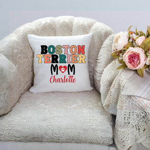 Boston Terrier Mama Name Kissen