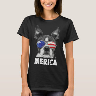 Boston Terrier Merica 4. Juli für Männer Frauen B T-Shirt
