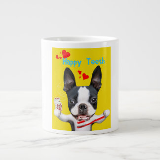 Boston Terrier Mirabelle Happy Teeth Tasse