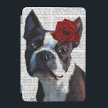 Boston Terrier mit Rose auf Head iPad Mini Hülle<br><div class="desc">Haustiere</div>