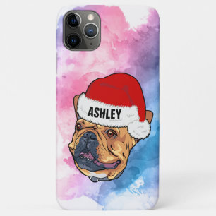 Boston Terrier mit Weihnachts-Hund Case-Mate iPhone Hülle