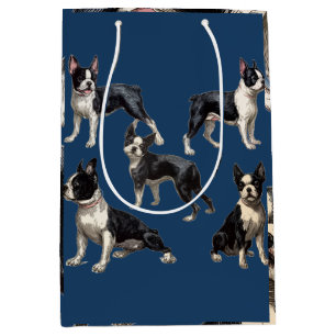 Boston Terrier Mittlere Geschenktüte