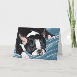 Boston-Terrier-Nickerchen Karte