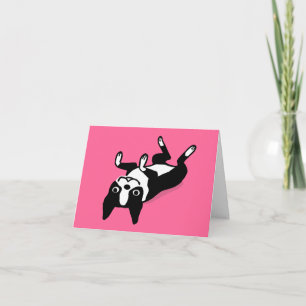 Boston-Terrier - niedlicher Cartoon-Hund Karte