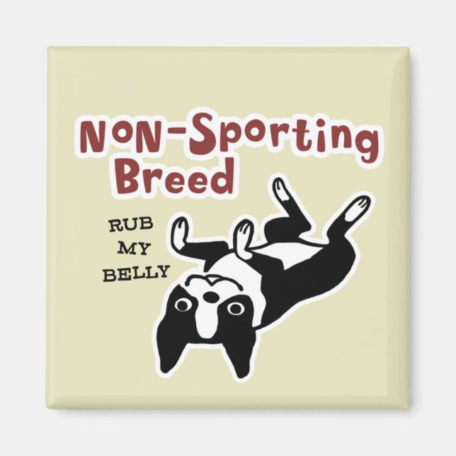 Boston Terrier "Non-Sporting Breed" Magnet (Vorne)