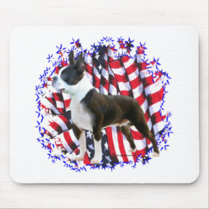 Boston Terrier Patriot Mousepad