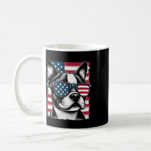 Boston Terrier patriotische Sonnenbrille amerikani Kaffeetasse