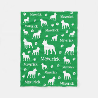 Boston Terrier Personalisiert Blanket Fleecedecke