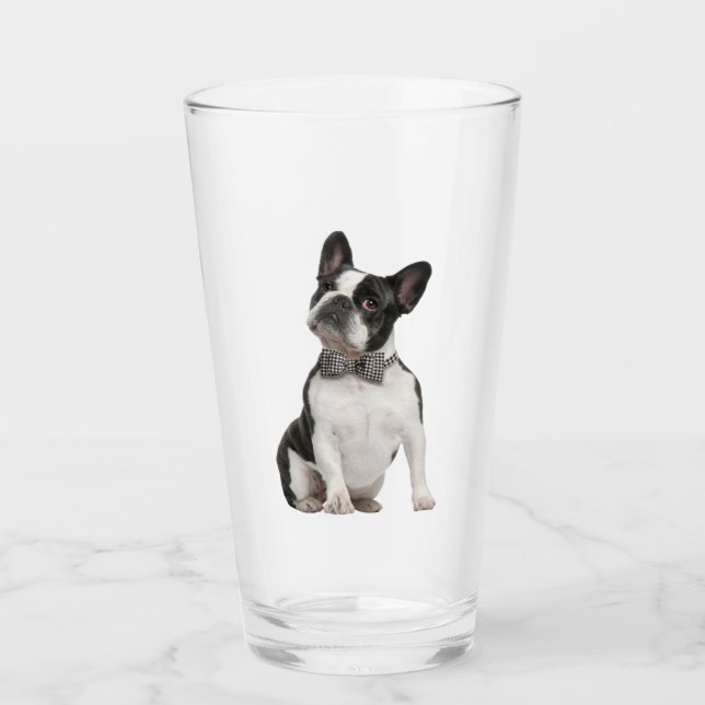 Boston Terrier Pet Animal Glass Glas (Vorderseite)