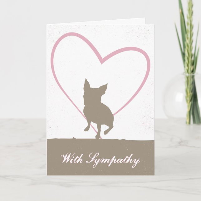 Boston Terrier Pet Loss Beileid Card Karte (Vorderseite)