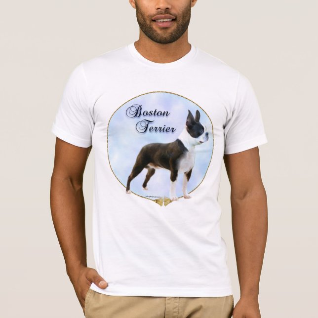 Boston Terrier Portrait T - Shirt (Vorderseite)