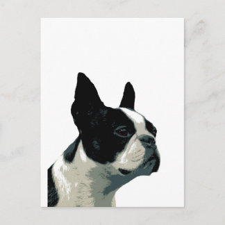 Boston Terrier Postkarte