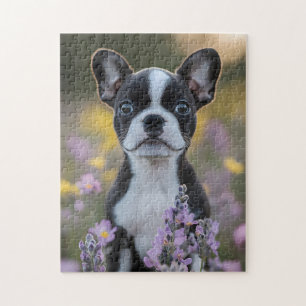 Boston Terrier Puppy Lupine Blume