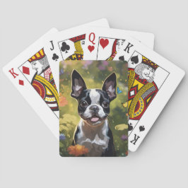 Boston Terrier Puppy Spielkarten