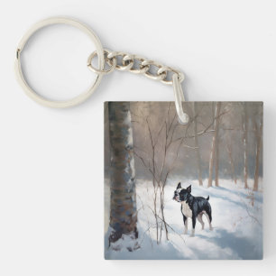 Boston Terrier Qu'il Neige Noël