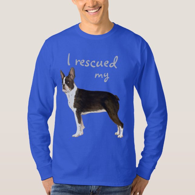 Boston Terrier Rescue T - Shirt (Vorderseite)