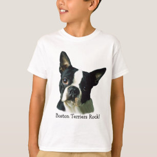 Boston-Terrier scherzt UnisexT - Shirt