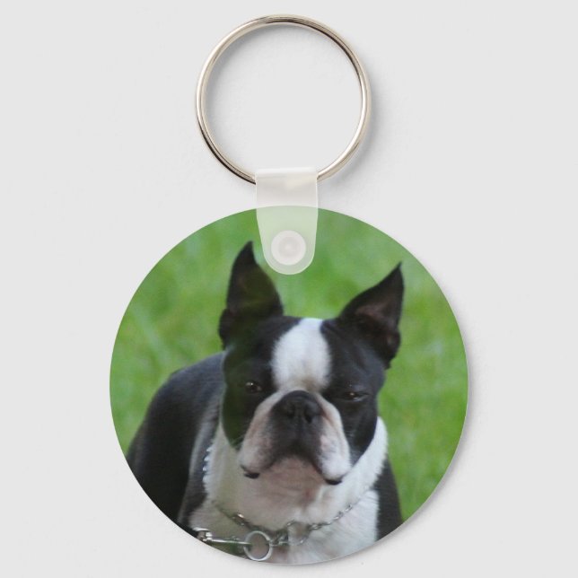 Boston Terrier Schlüsselanhänger (Vorderseite)