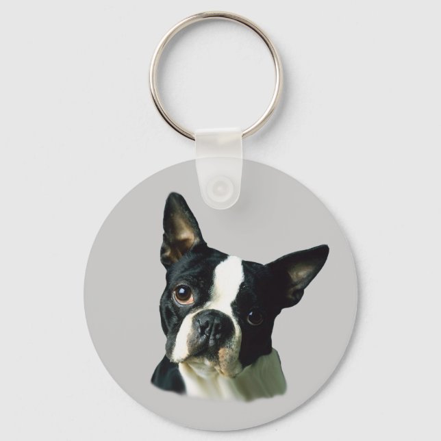Boston Terrier Schlüsselanhänger (Vorderseite)