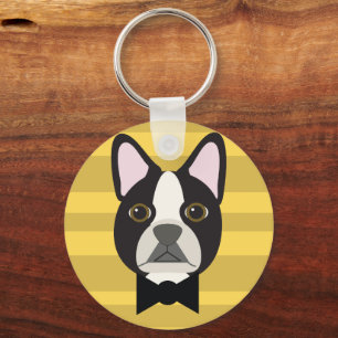 Boston Terrier Schlüsselanhänger