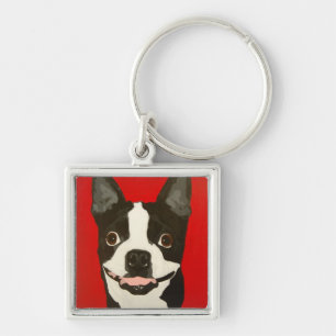 Boston-Terrier-Schlüsselanhänger Schlüsselanhänger