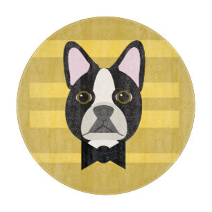 Boston Terrier Schneidebrett